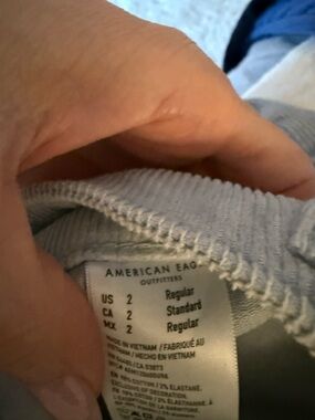 American Eagle Outfitters Corduroys, very light blue/gray